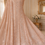 Chikankari with Cut Dana Pearl Anarkali with Dupatta (Dreamcatcher)